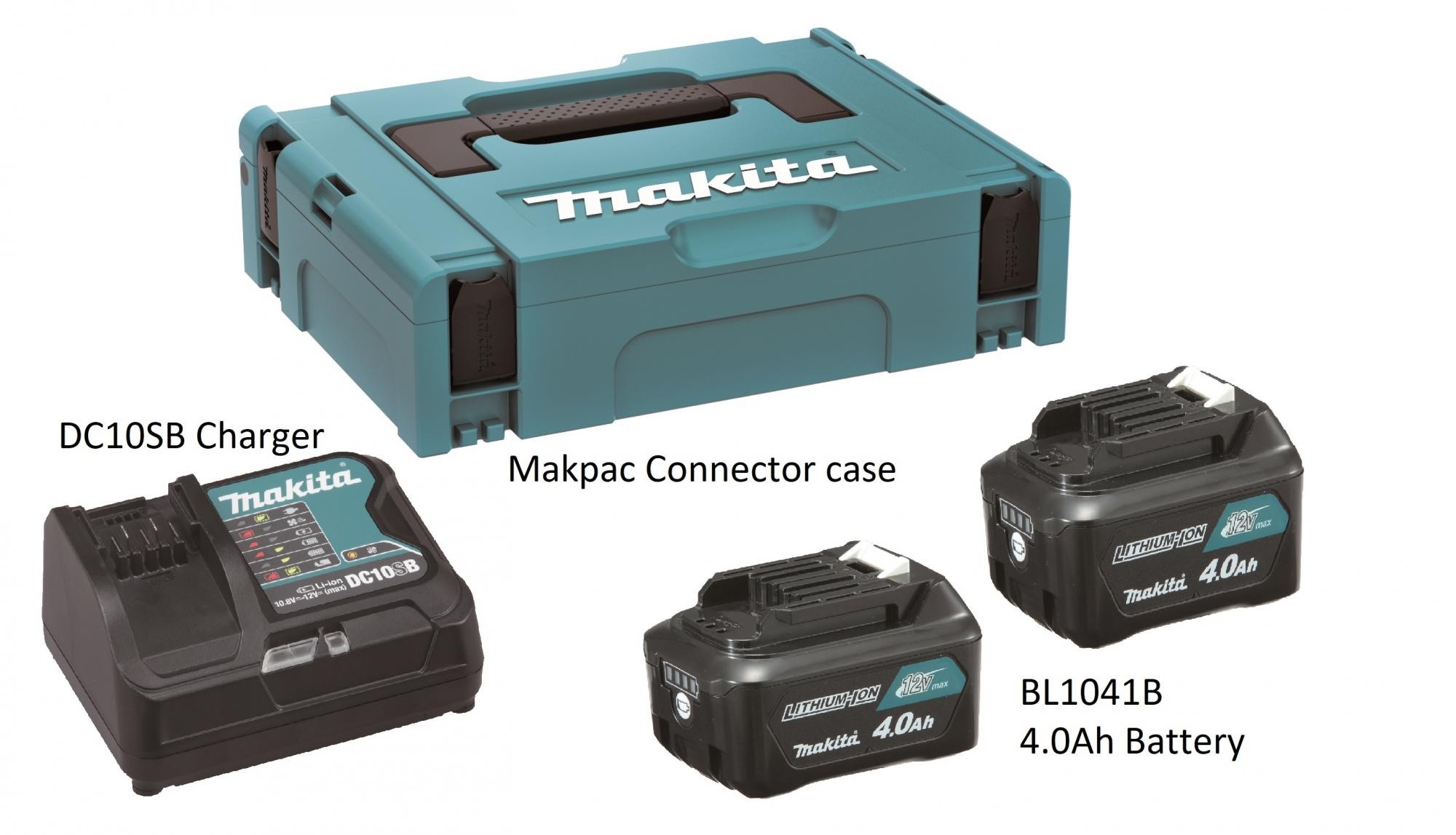 MAKITA POWER SOURCE KIT CHARGER WITH 4.0AH 12V BATTERY X2