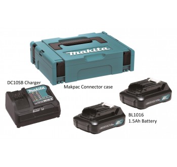 MKP1SY122 (197654-3) MAKITA POWER SOURCE KIT CHARGER WITH 1.5AH 12V BATTERY X2
