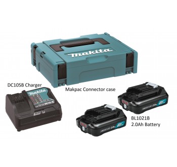MKP1SA122 (197664-0) MAKITA POWER SOURCE KIT CHARGER WITH 2.0AH 12V BATTERY X2