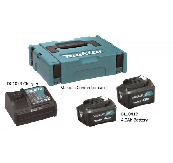 MAKITA POWER SOURCE KIT CHARGER WITH 4.0AH 12V BATTERY X2