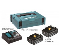 MKP1RG182 (198119-8) MAKITA POWER SOURCE KIT SINGLE PORT CHARGER WITH 6.0AH 18V BATTERY X2