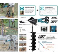 DDG460ZX4 MAKITA CORDLESS EARTH AUGER/ EARTH DRILL (BARE UNIT) Action Photo for Illustration purpose only
