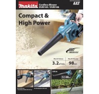 DUB186Z MAKITA CORDLESS BLOWER 18V BL (BARE UNIT)